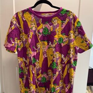 Disney Tangled Purple and Cream Graphic Apparel
